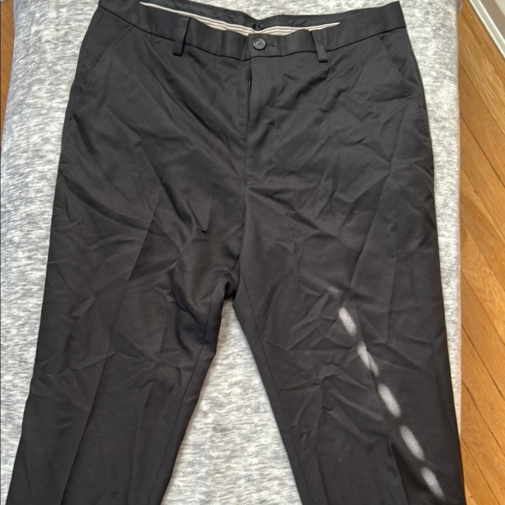 Greg Norman Collection Black Dress Pants Tailored Flat Front